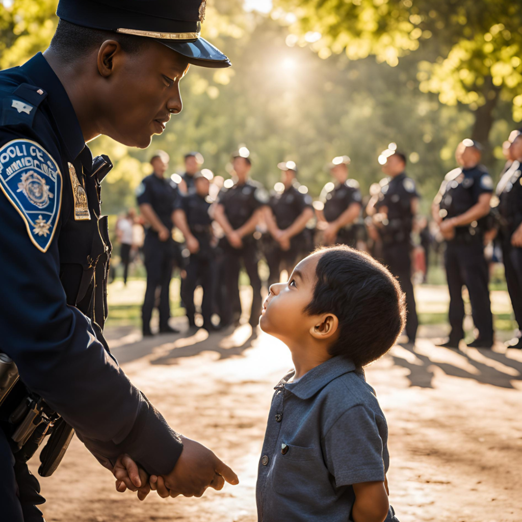 Child get inspired by police